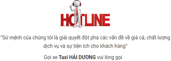 Tổng đài Taxi Hải Dương